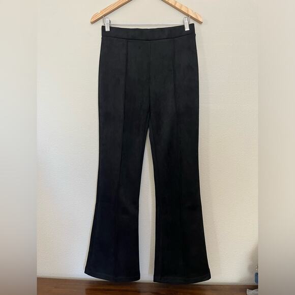 NWT Anthropologie x Sanctuary Lana Flare Black Pull on Pants Fall Goth Sz M - Picture 5 of 13